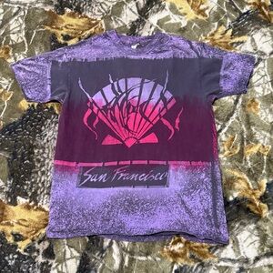 Vintage San Francisco AOP Shirt Vintage Art Tee Shirt All Over Print